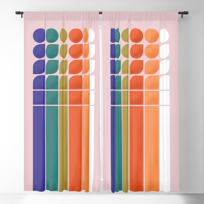 Colorful Changing Shapes Window Curtain Gallery Image 5