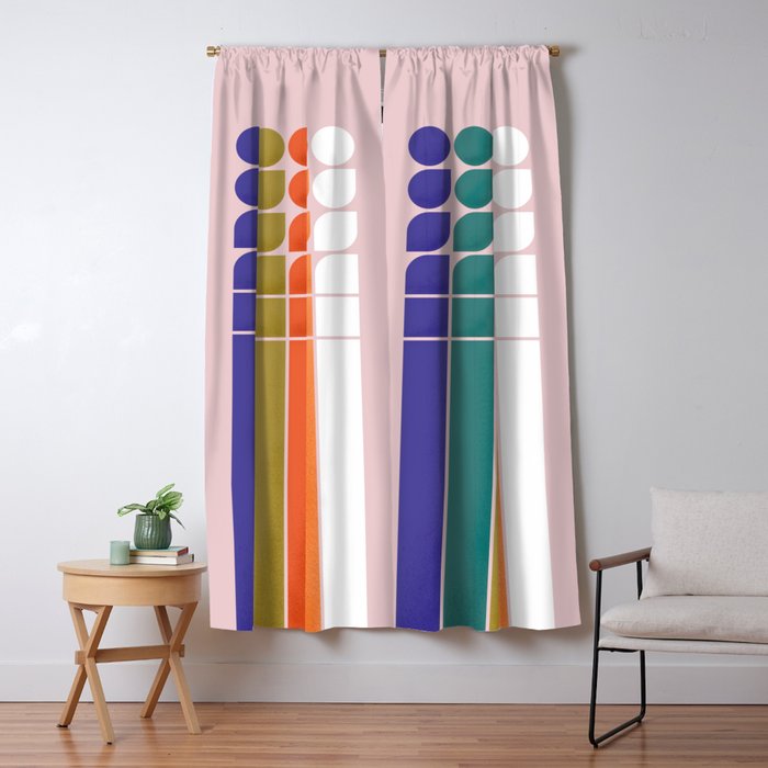 Colorful Changing Shapes Window Curtain Gallery Image 5