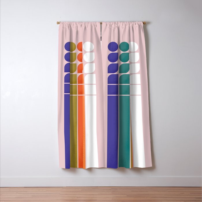 Colorful Changing Shapes Window Curtain Gallery Image 3