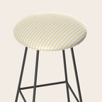 Lemon Honey Cream Stripe Stool Gallery Image 2