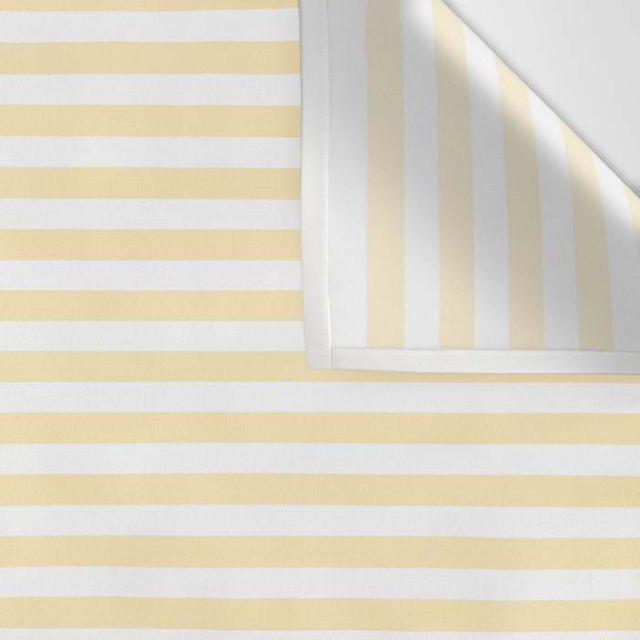 Lemon Honey Cream Stripe Wall Tapestry Gallery Image 3