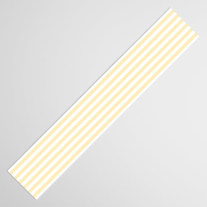 Lemon Honey Cream Stripe Table Runner Gallery Image 3