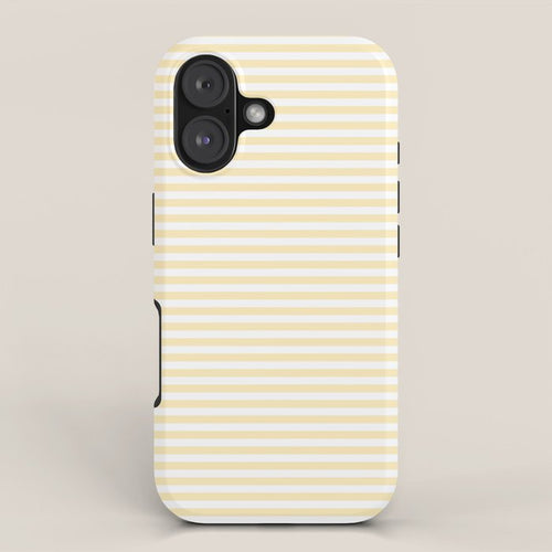 Lemon Honey Cream Stripe Iphone Case Gallery Image 1