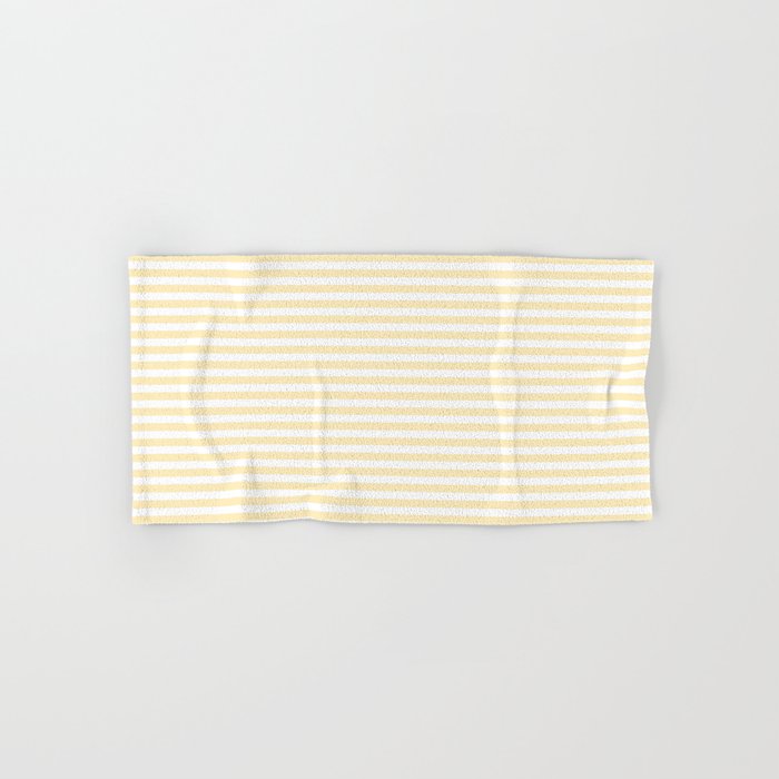 Lemon Honey Cream Stripe Bath Towel Gallery Image 1