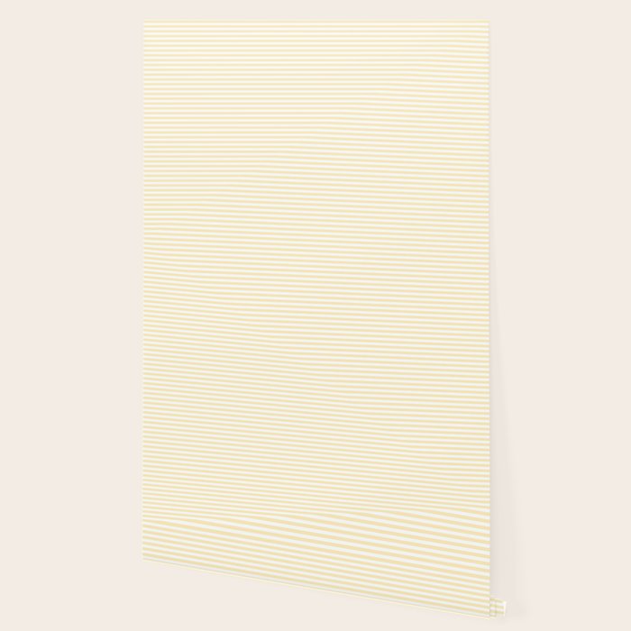 Lemon Honey Cream Stripe Wallpaper Gallery Image 2