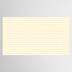 Lemon Honey Cream Stripe Tablecloth Gallery Image 2