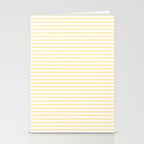Lemon Honey Cream Stripe Stationery Card Gallery Image 2