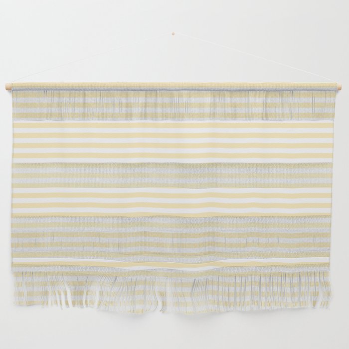 Lemon Honey Cream Stripe Wall Hanging Gallery Image 1