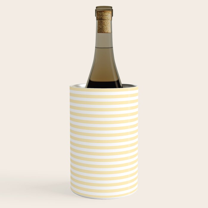 Lemon Honey Cream Stripe Wine Chiller Gallery Image 2