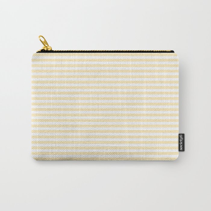 Lemon Honey Cream Stripe Carry All Pouch Gallery Image 1