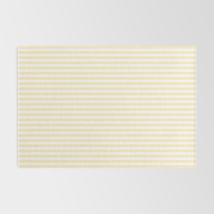 Lemon Honey Cream Stripe Rug Gallery Image 2