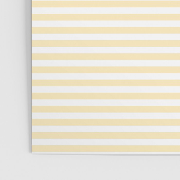 Lemon Honey Cream Stripe Poster Gallery Image 3