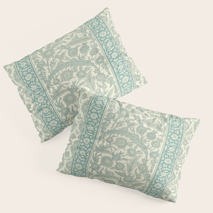 Antique Rug Design Pillow Sham Gallery Image 1