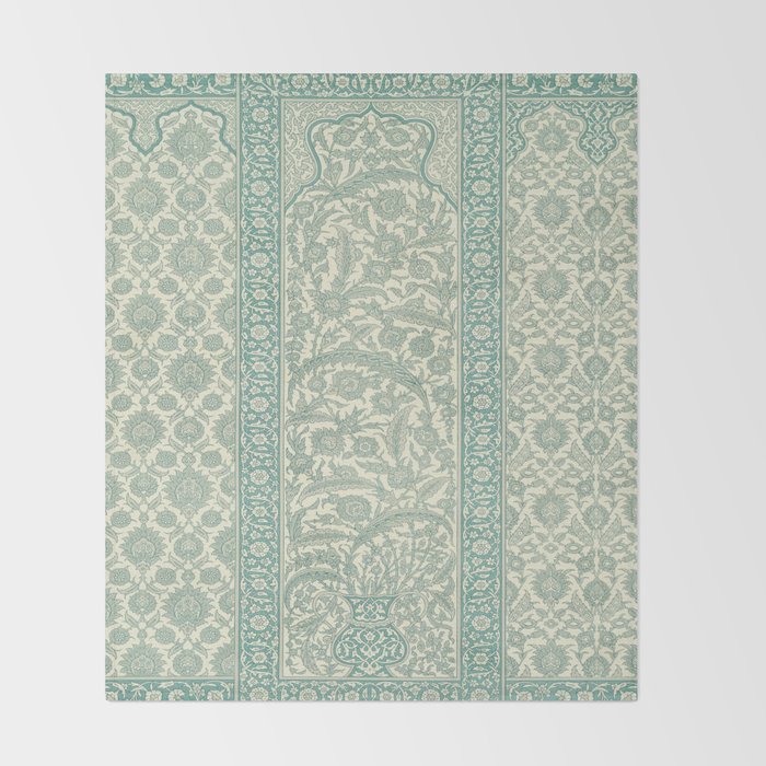 Antique Rug Design Throw Blanket Gallery Image 2