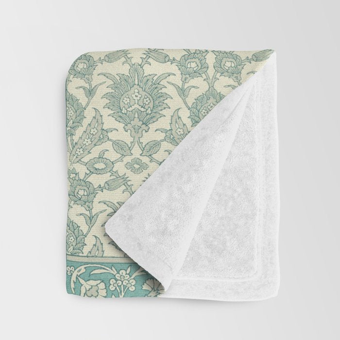 Antique Rug Design Throw Blanket Gallery Image 3