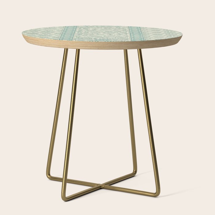 Antique Rug Design Side Table Gallery Image 1