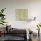 Antique Rug Design Wood Wall Art Gallery Image 2