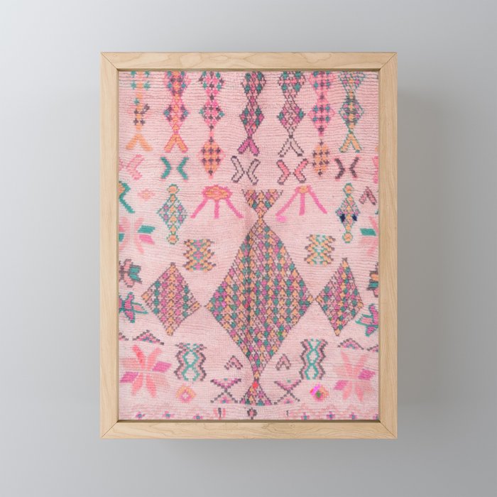Traditional Moroccan Berber Style Design D1 Mini Art Print Gallery Image 1