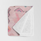 Traditional Moroccan Berber Style Design D1 Throw Blanket Gallery Image 3