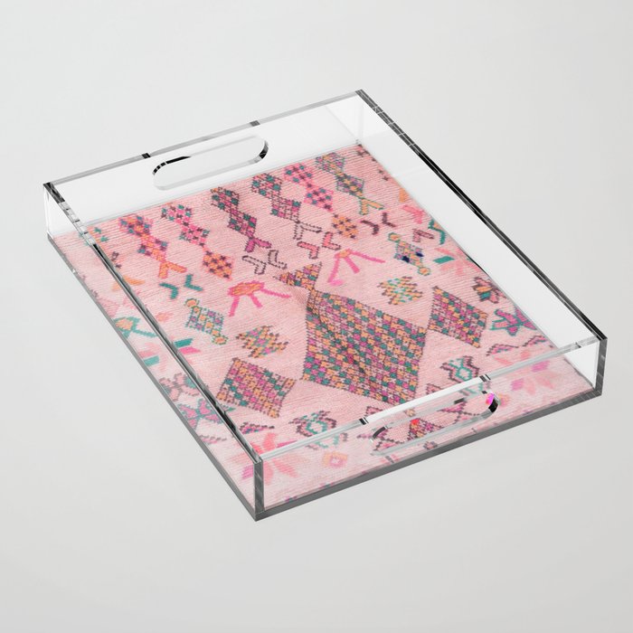 Traditional Moroccan Berber Style Design D1 Acrylic Tray Gallery Image 1
