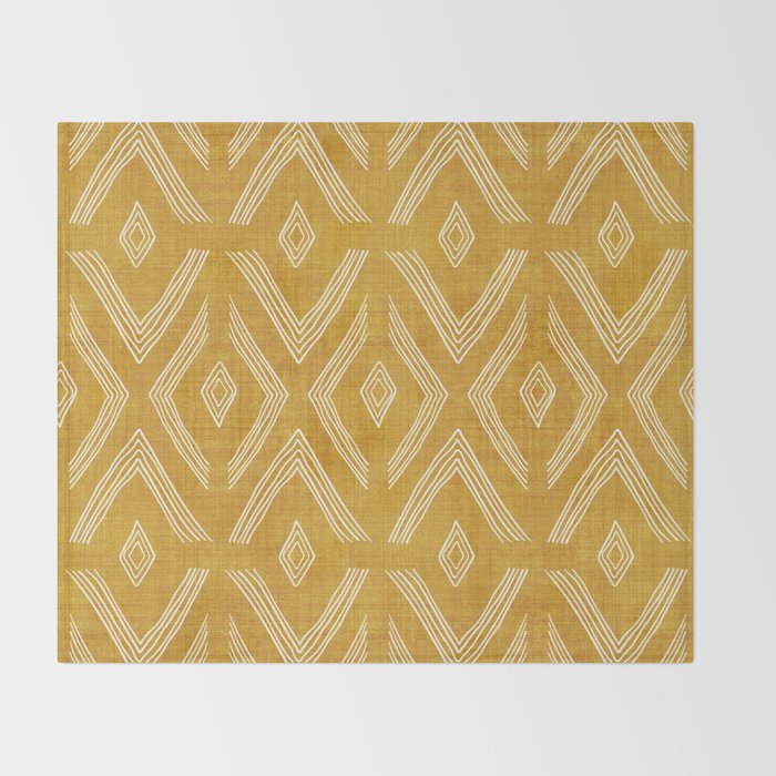 Birch in Gold Throw Blanket Gallery Image 2