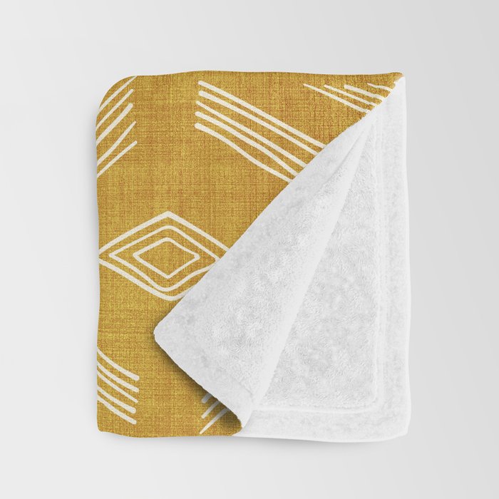 Birch in Gold Throw Blanket Gallery Image 3