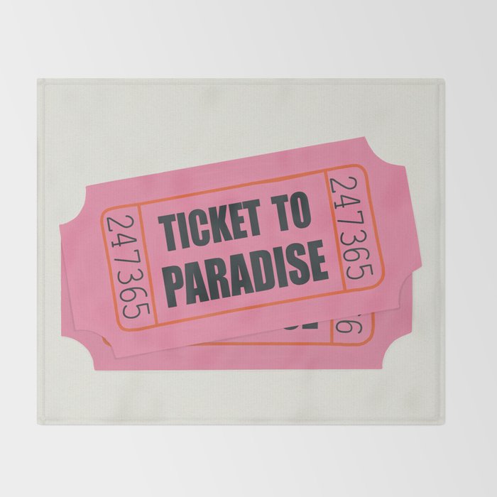 Two Tickets To Paradise Throw Blanket Gallery Image 2