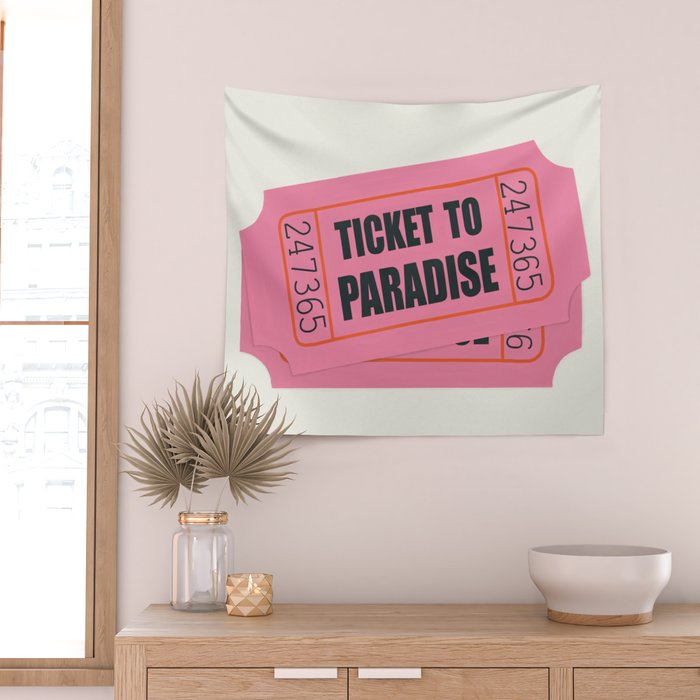 Two Tickets To Paradise Wall Tapestry Gallery Image 2