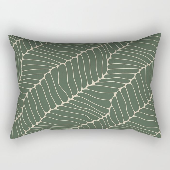 Organic Nature Green Rectangular Pillow Gallery Image 2