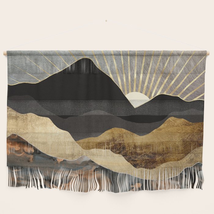 Copper and Gold Mountains Wall Hanging Gallery Image 1