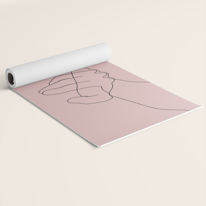 Blush Pinky Yoga Mat Gallery Image 2
