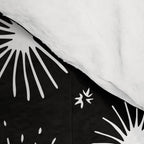 Black and white firework doodle pattern Comforter Gallery Image 4