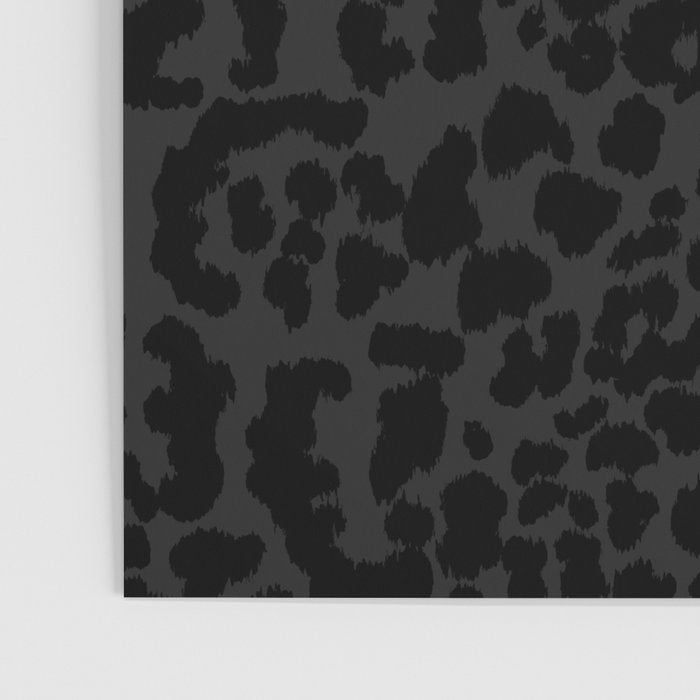Goth Black Leopard Animal Print Poster Gallery Image 3