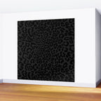Goth Black Leopard Animal Print Wall Mural Gallery Image 2