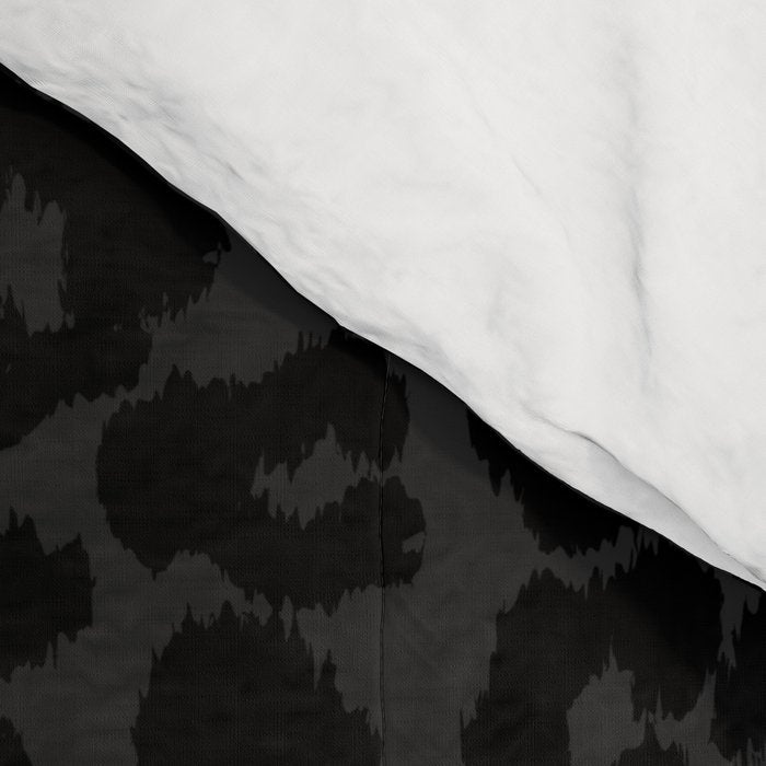 Goth Black Leopard Animal Print Comforter Gallery Image 4