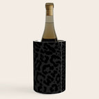 Goth Black Leopard Animal Print Wine Chiller Gallery Image 2