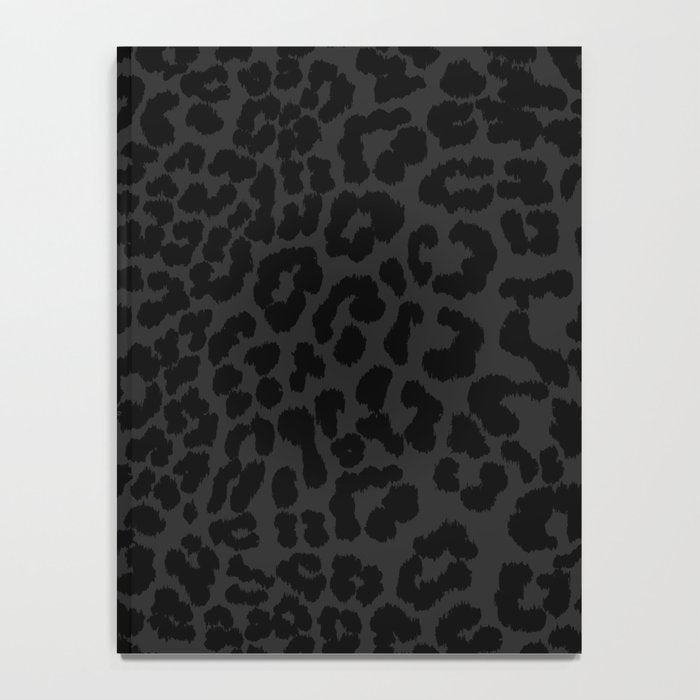 Goth Black Leopard Animal Print Notebook Gallery Image 4