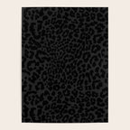 Goth Black Leopard Animal Print Poster Gallery Image 4
