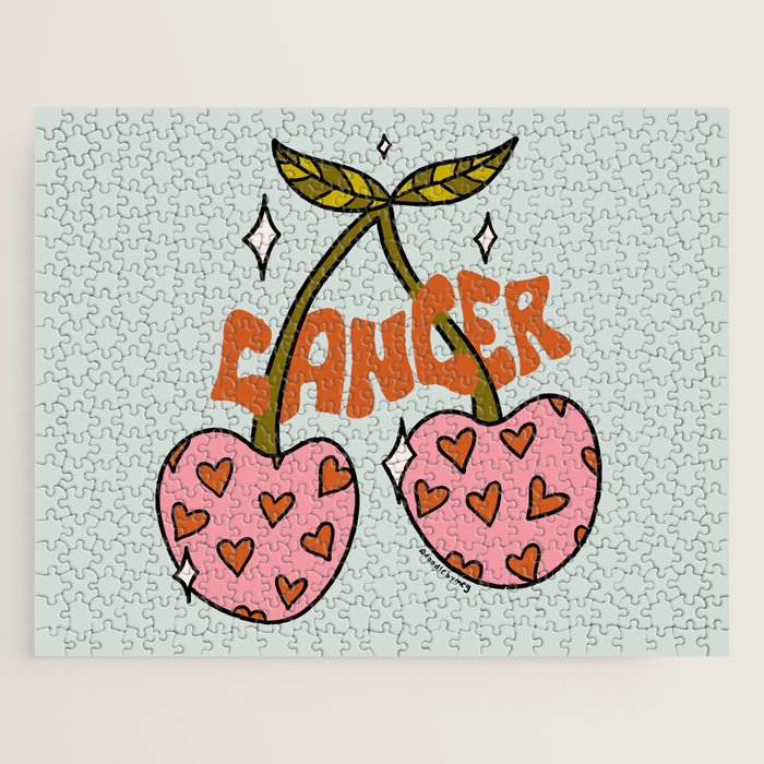 Cancer Zodiac Cherries Jigsaw Puzzle Gallery Image 1