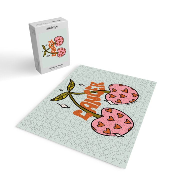 Cancer Zodiac Cherries Jigsaw Puzzle Gallery Image 2
