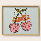 Cancer Zodiac Cherries Serving Tray Gallery Image 1