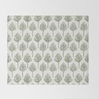 Palm Sketches Throw Blanket Gallery Image 2