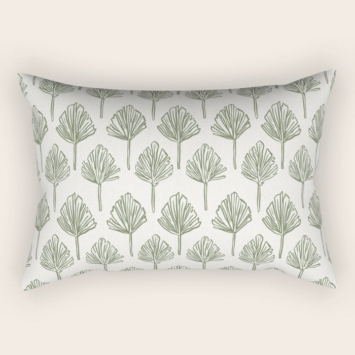 Palm Sketches Rectangular Pillow Gallery Image 2