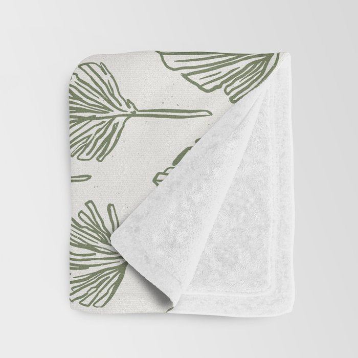 Palm Sketches Throw Blanket Gallery Image 3