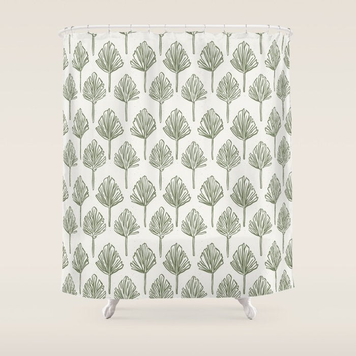 Palm Sketches Shower Curtain Gallery Image 1