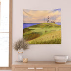 Old Head Golf Course Ireland Hole 4 Wall Tapestry Gallery Image 2