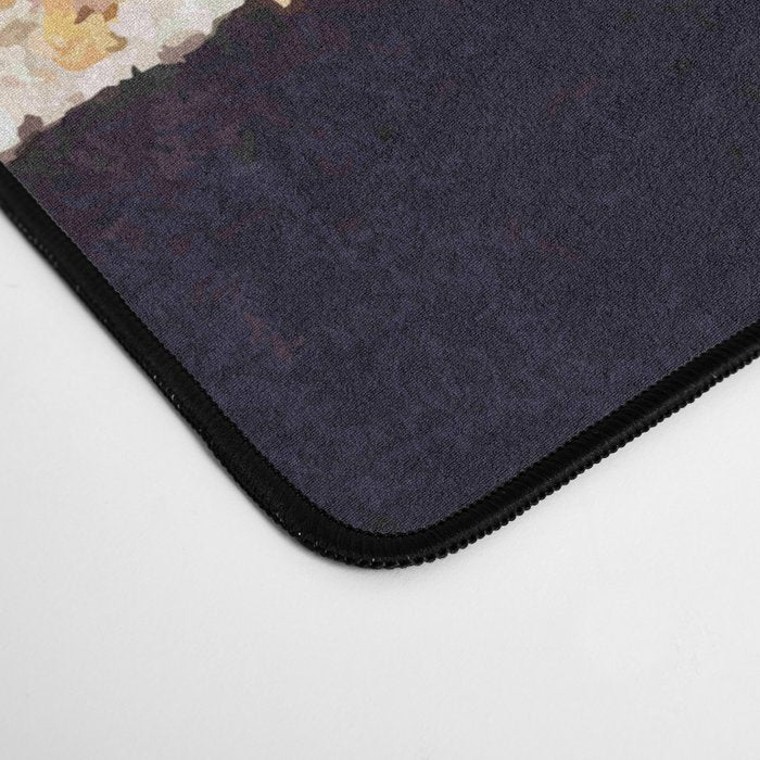 Kosode Fragment with Tortoiseshell Pattern, Waves, & Cherry Blossoms Shibori Print Desk Mat Gallery Image 4
