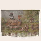 Vintage Quails & Their Chicks Illustration (1867) Wall Hanging Gallery Image 1