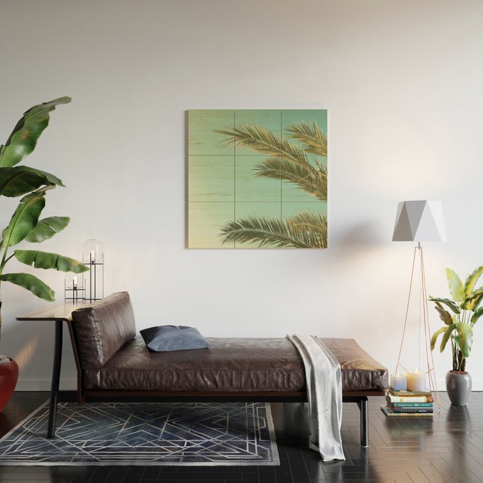 Autumn Palms II Wood Wall Art Gallery Image 2