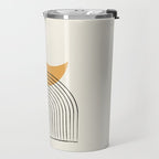 Moon mountain gold - Mid century style Travel Mug Gallery Image 2